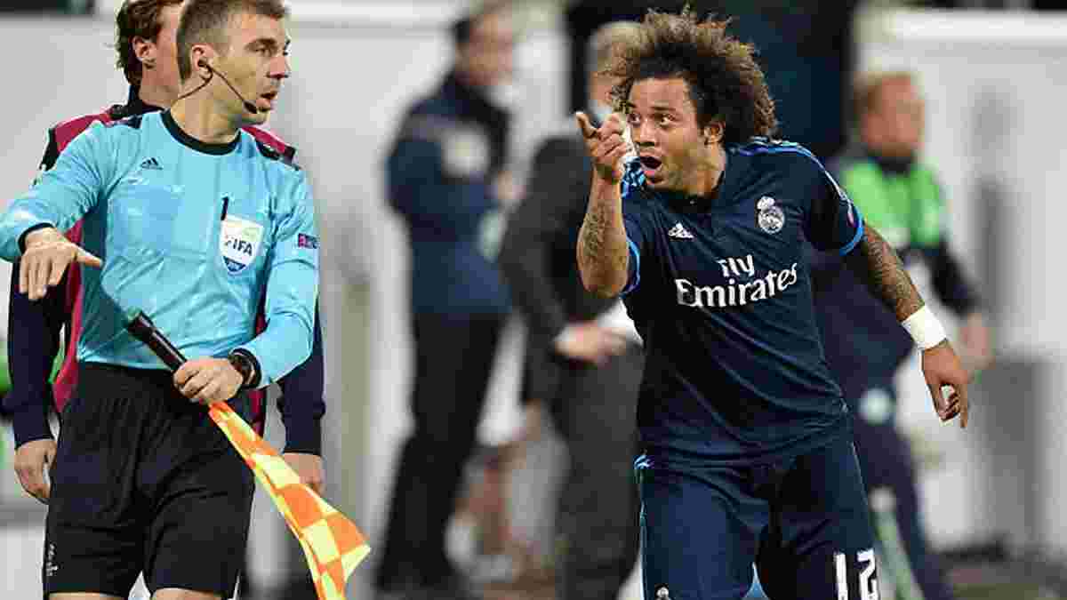 Марсело избежал наказания УЕФА за позорный поступок в матче против "Вольфсбурга"