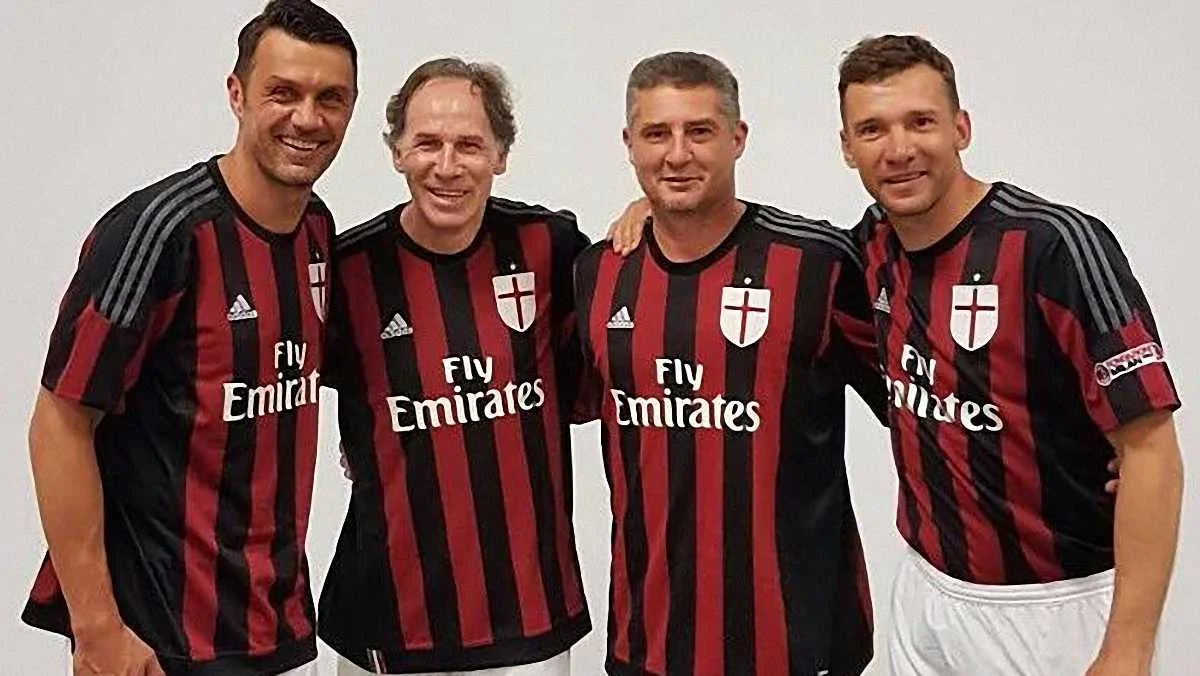 Легенди "Мілана" / Фото з соцмереж