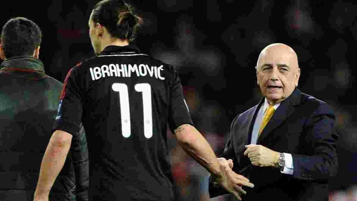 Галлиани: Ибрагимович очень любит "Милан", но у него есть предложения из Азии и Америки