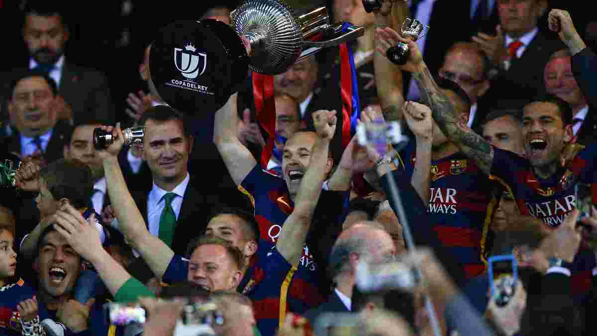 "Барселона", одолев в овертайме "Севилью", стала обладателем Кубка Испании