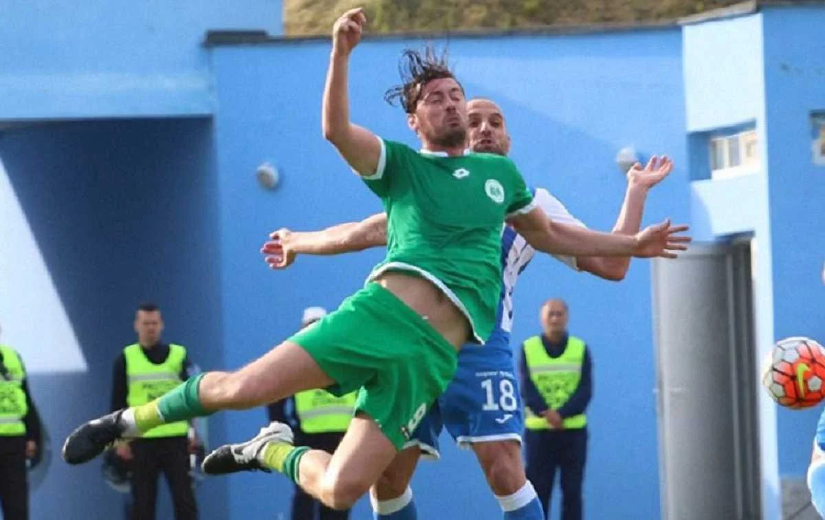 Милевский в матче за "Конкордию" / getty images