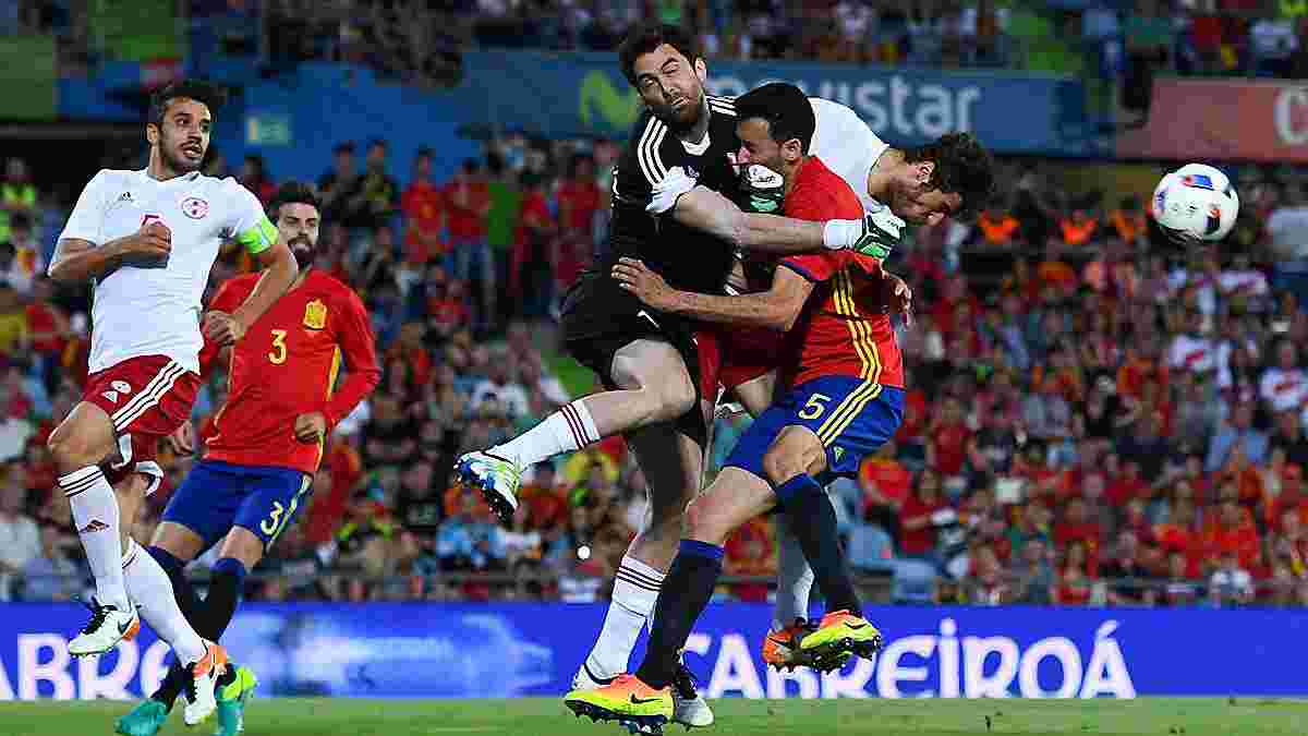 Испания сенсационно дома уступила Грузии из-за гола экс-хавбека "Черноморца"