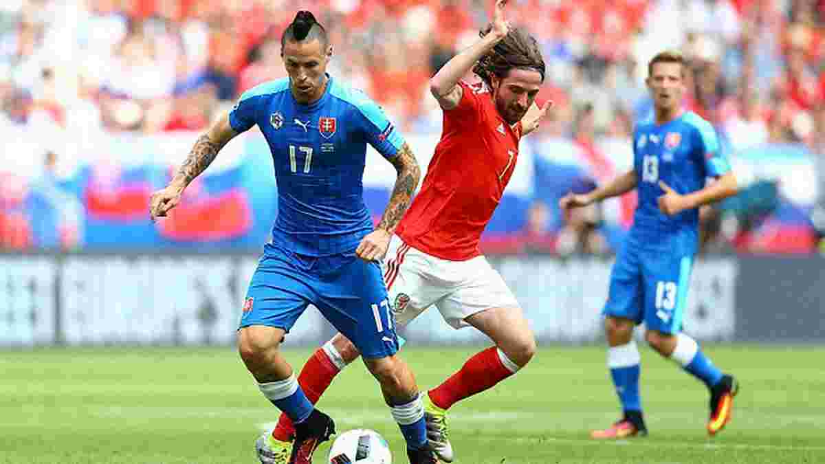 УЕФА назвал неожиданного героя матча Уэльс - Словакия