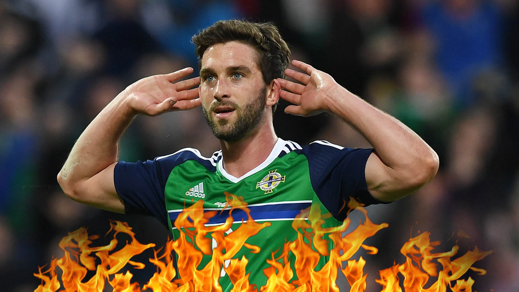 Will Grigg's on fire / Колаж Футбол 24