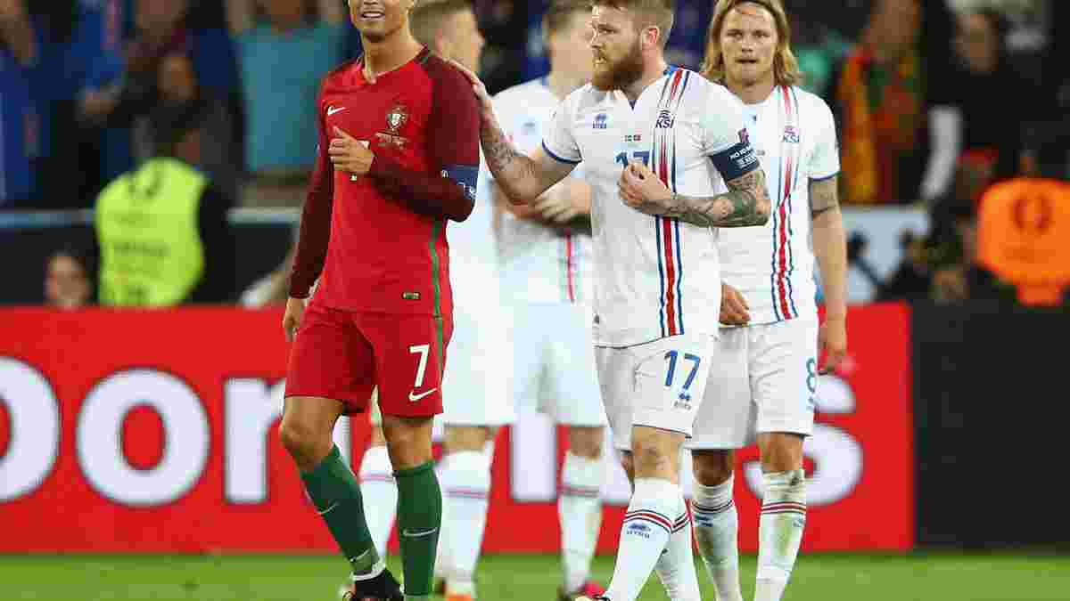 Роналду образив капітана збірної Ісландії, який попросив у нього футболку