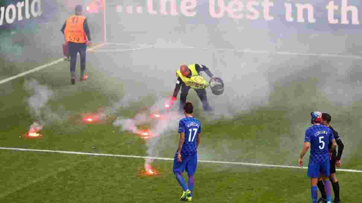 Сборная Хорватии подготовила сюрприз для стюарда, который пострадал от ее фанов в матче с Чехией