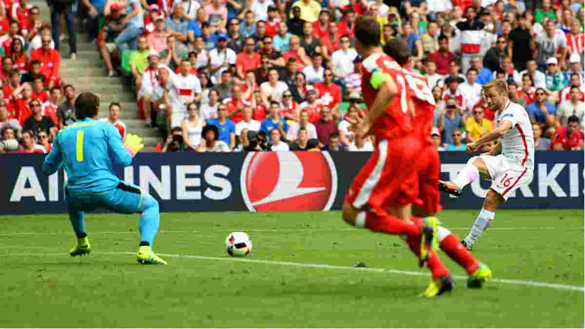 Польща стала першим чвертьфіналістом Євро-2016, обігравши Швейцарію