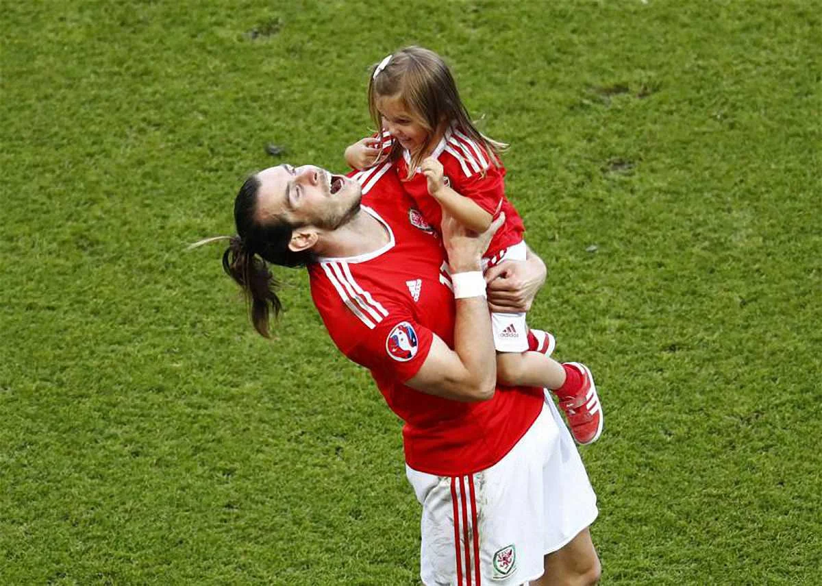 Гарет Бейл з донькою