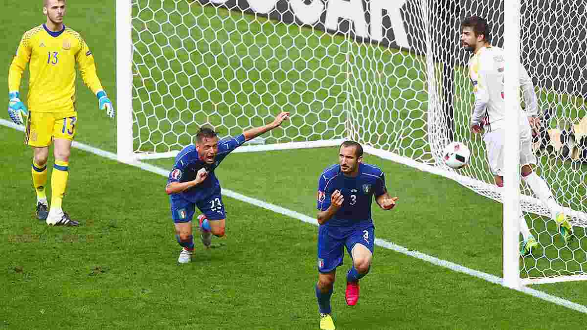 Италия эффектно победила Испанию и пробилась в четвертьфинал Евро-2016