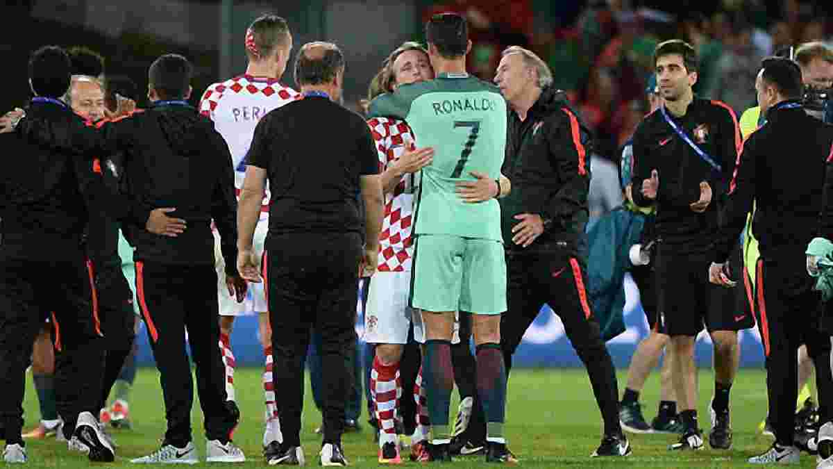 Роналду: Я не мог праздновать победу над Хорватией,  потому  что мой брат Модрич плакал
