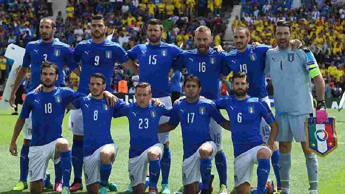 Збірна Італії вийде на матч проти Німеччини у траурних пов'язках