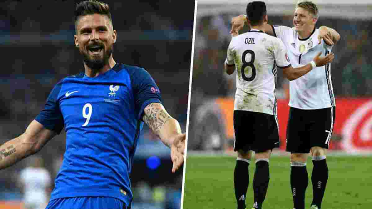 Германия – Франция: стартовые составы на полуфинал Евро-2016