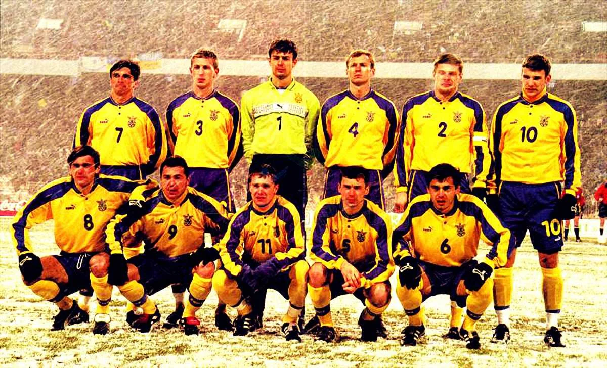Збірна України перед матчем-відповіддю із Словенією у 1999-му