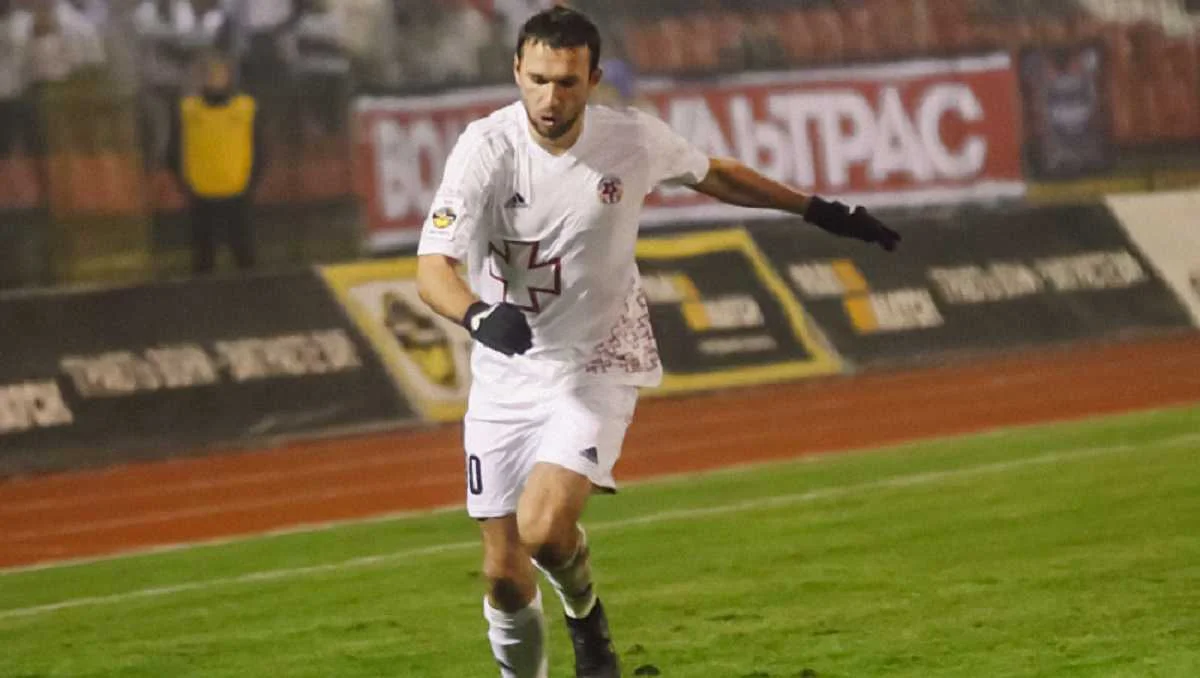 Богданов в матче за "Волынь" / Соцсети