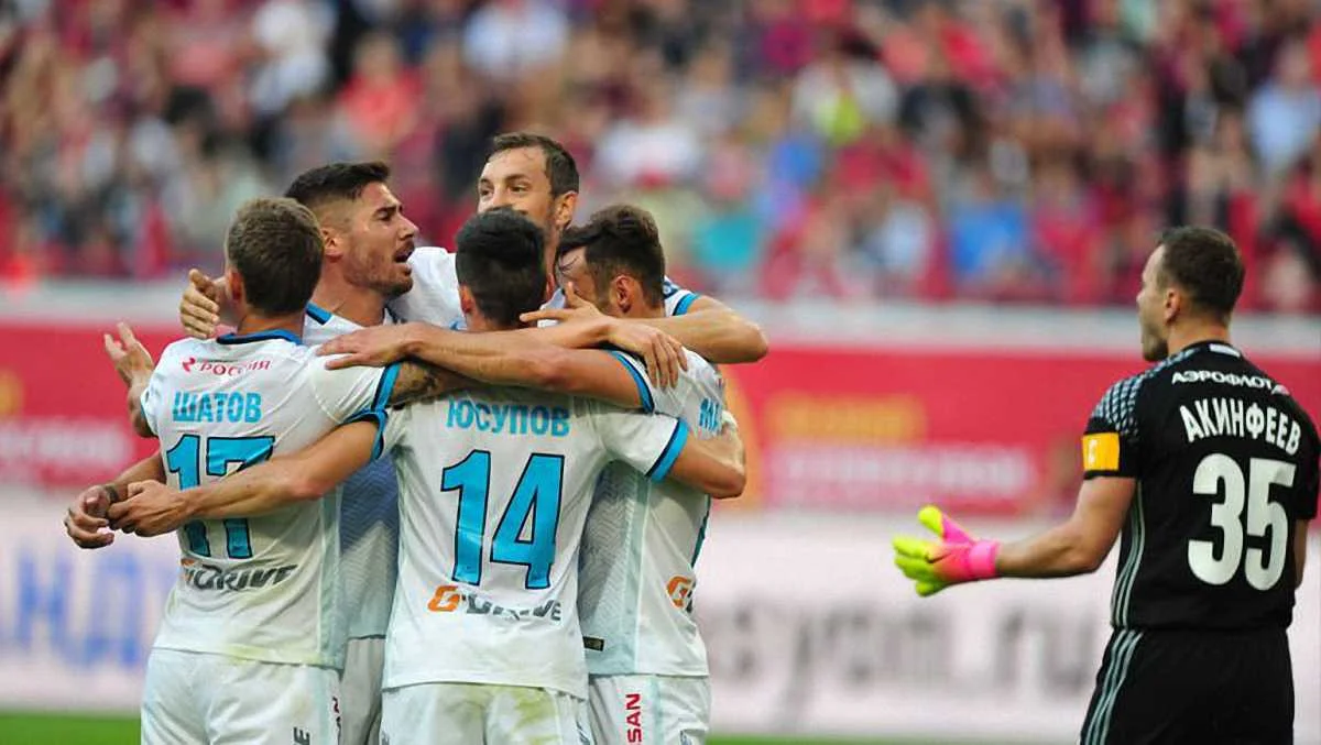 Пітерці святкують гол Маурісіу / Twitter