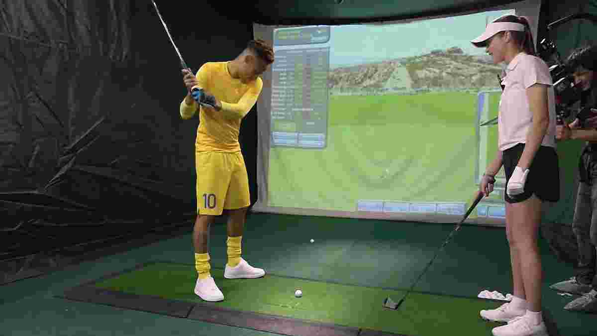 Кумедні спроби Неймара навчитись грати у гольф – з'явилось відео