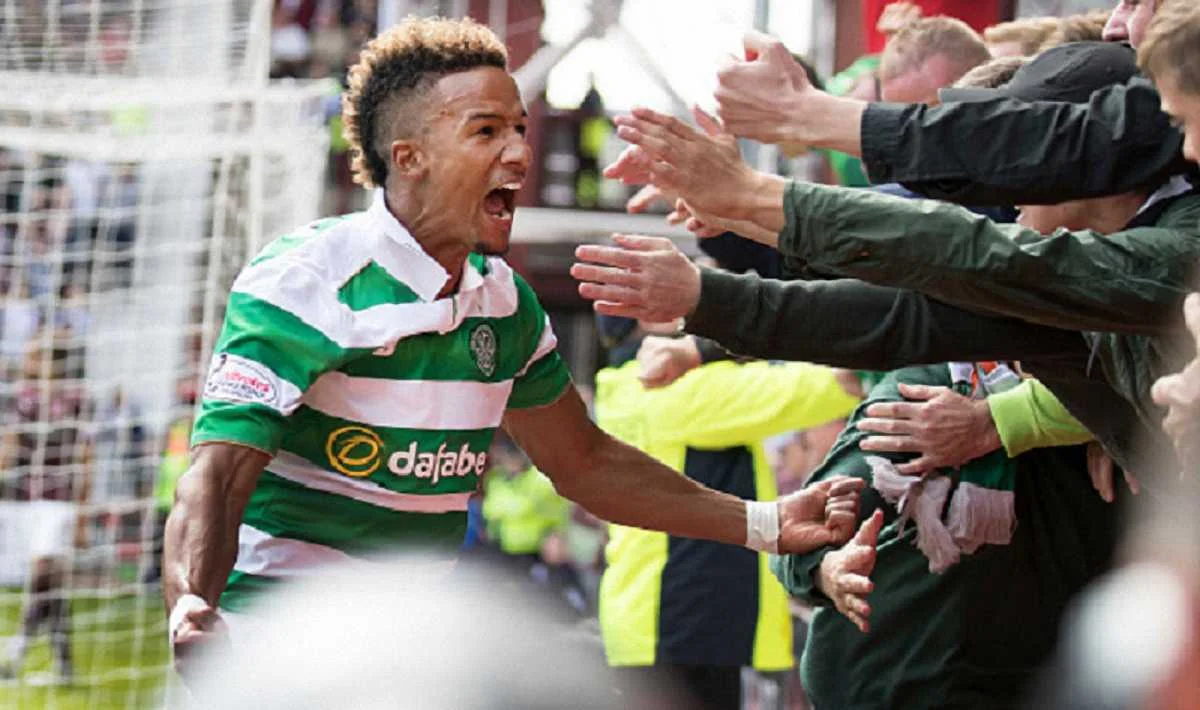Скот Сінклейр після дебютного голу за "Селтік" / Getty Images