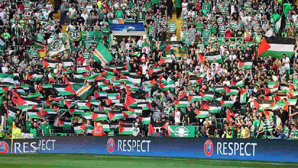 Вболівальники "Селтіка" зібрали значну суму для Палестини в знак протесту проти УЄФА