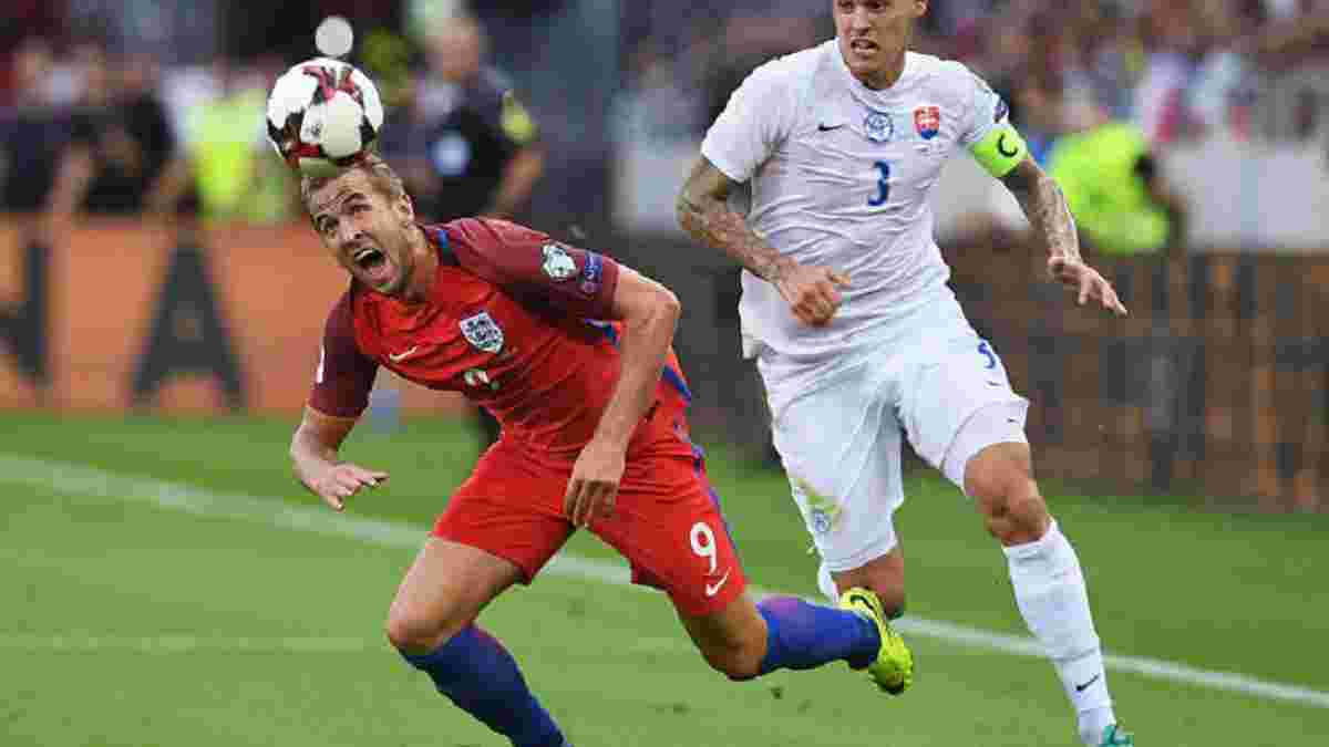 Англія відзначилась цікавим антидосягненням у матчі зі Словаччиною