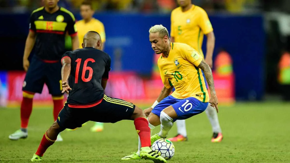 Неймар у матчі з Колумбією / Getty Images