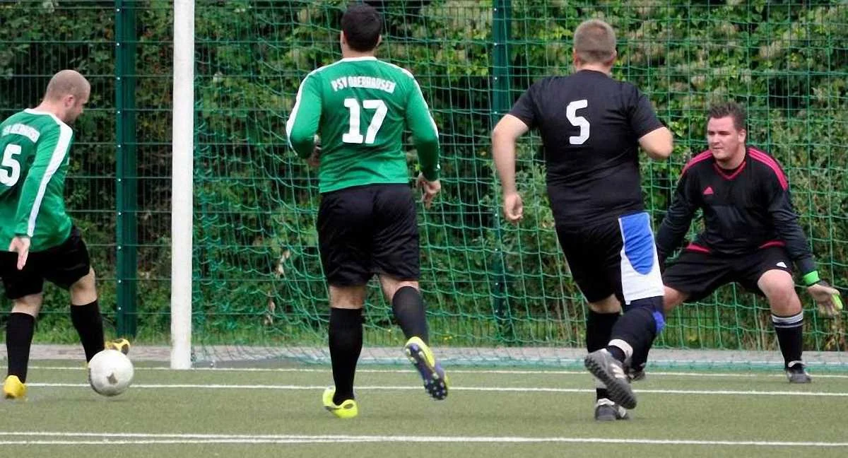 Момент матча немецких аматоров