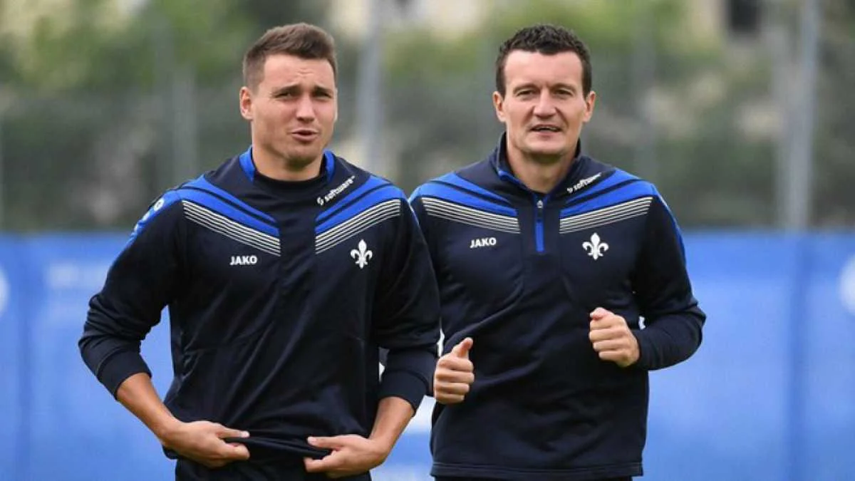 Денис Олійник і Артем Федецький / фото ФК Дармштадт