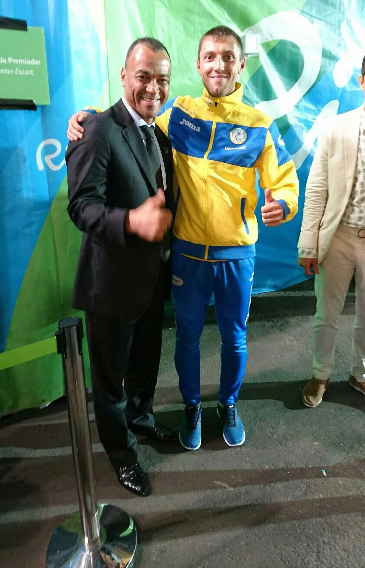 Віталій Романчук із дворазовим чемпіоном світу Кафу