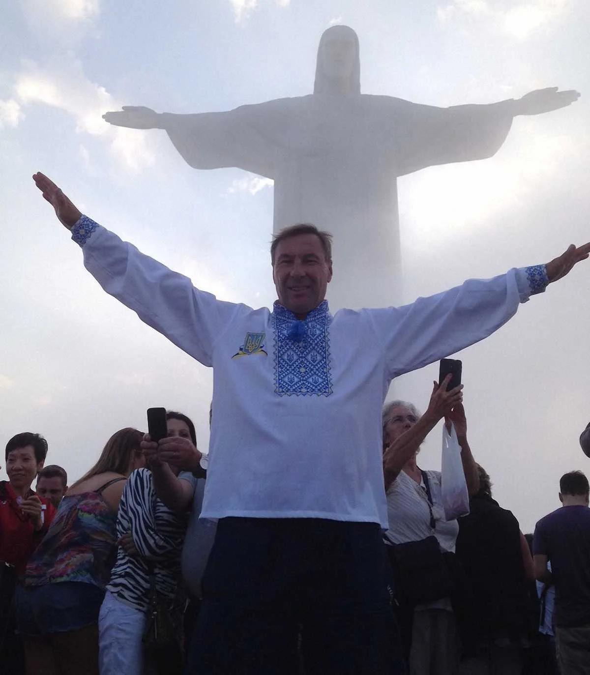 Юрий Тимофеев на горе Корковаду