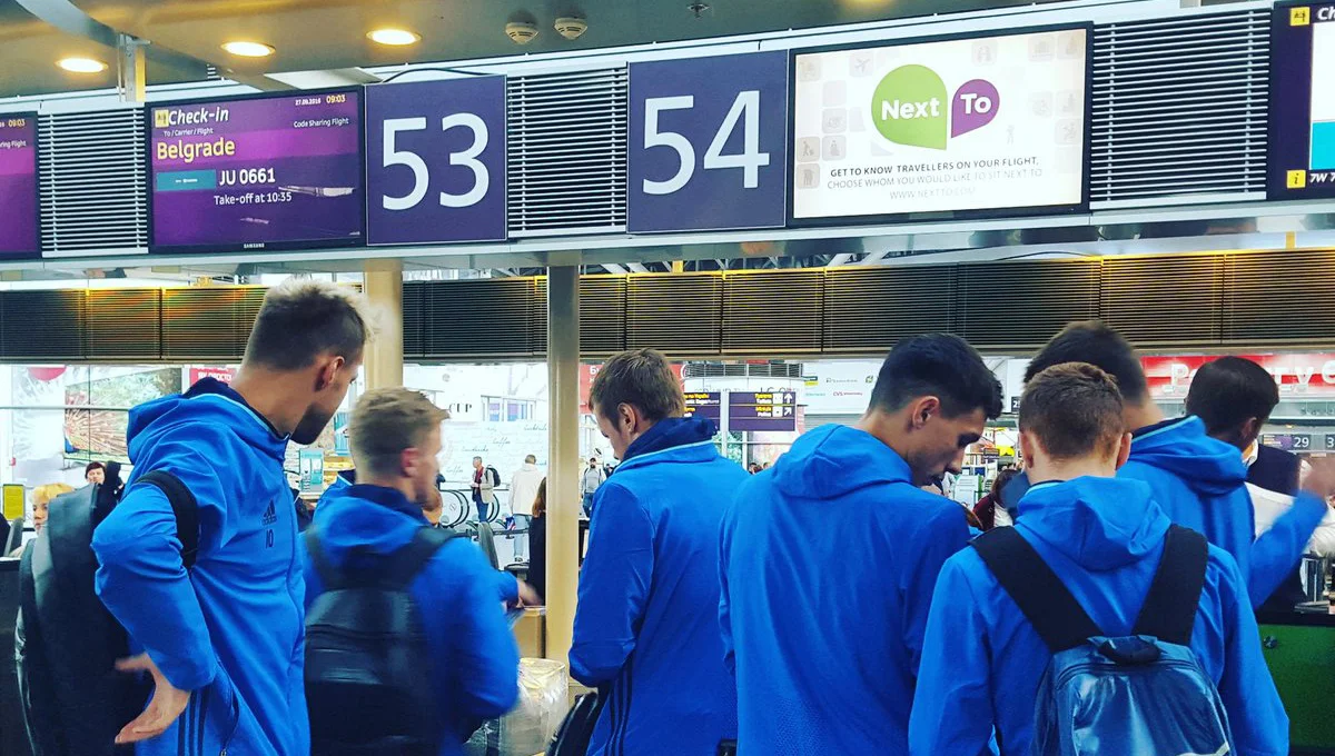 Фото з вильоту команди / Twitter "Динамо"