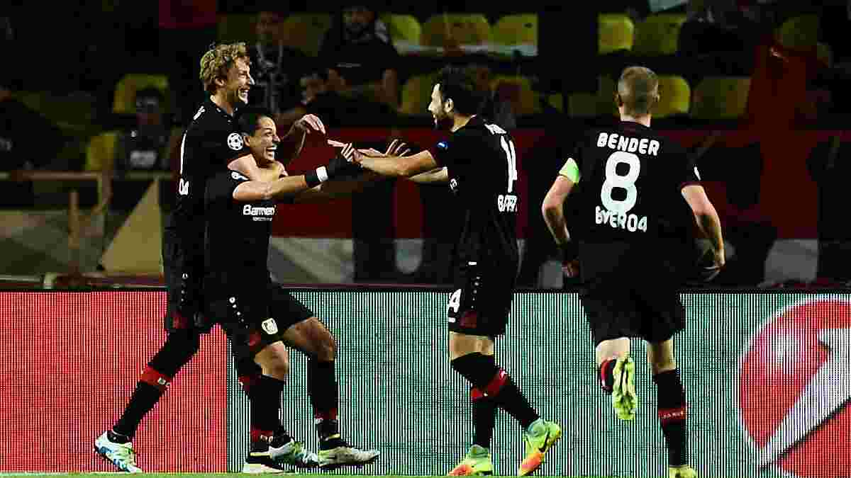 Как Чичарито забил свой 100-й гол в Европе в матче ЛЧ "Байер" – "Монако"