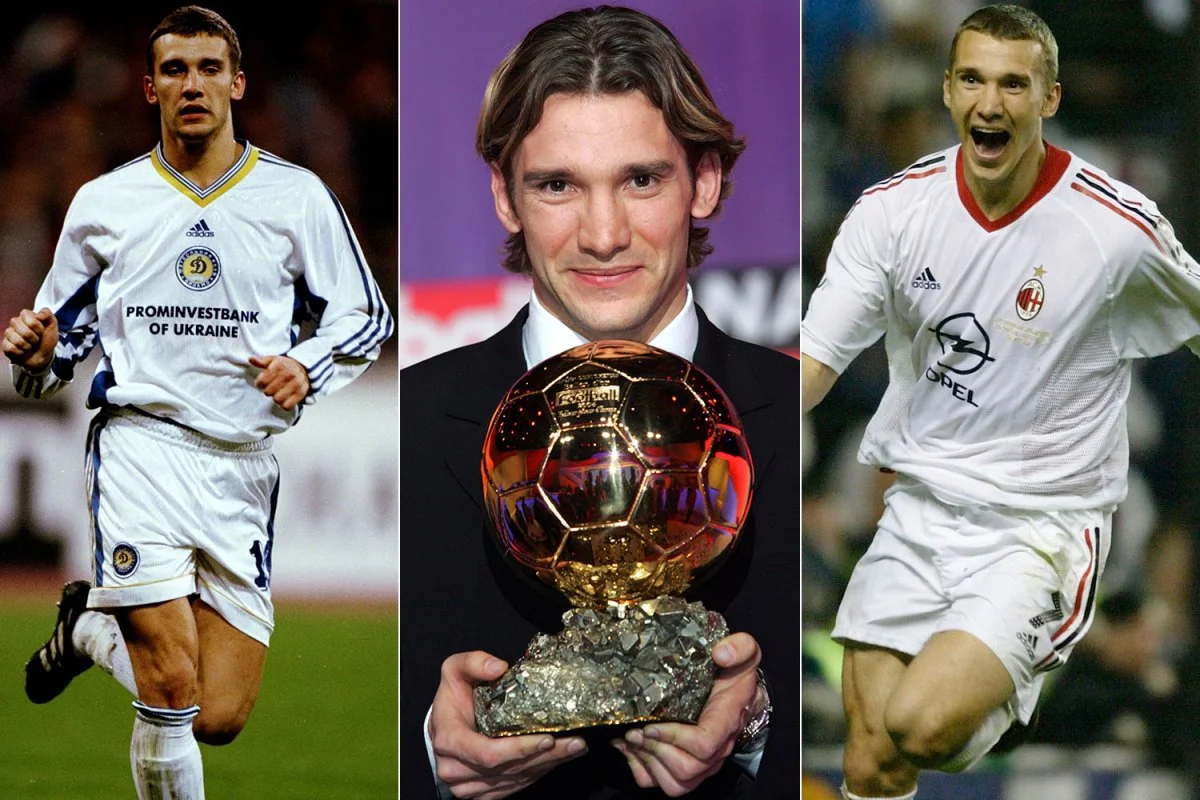 Андрій Шевченко часів Динамо і Мілана / фото The Sun