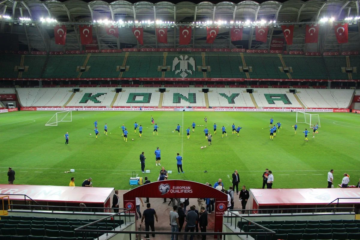 Сборная Украины на "Торку Арене" / фото: Ю. Шутка