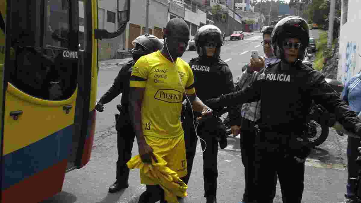 Еннер Валенсія був затриманий поліцією на тренуванні збірної Еквадору