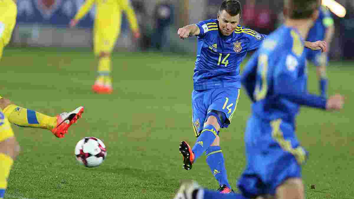 Ротань – другий найстарший гравець, який забив гол за збірну України 