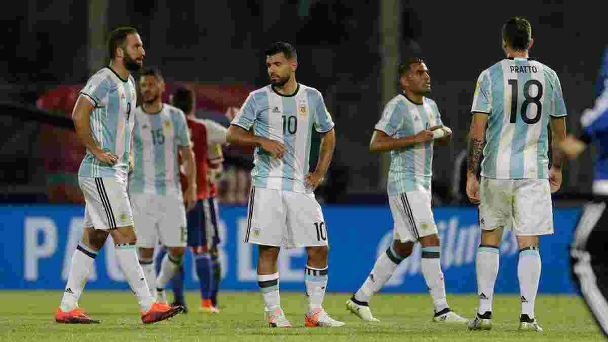 Кошмарный антирекорд Аргентины из-за отсутствия Месси, Агуэро не забил 5-й пенальти в 2016-м