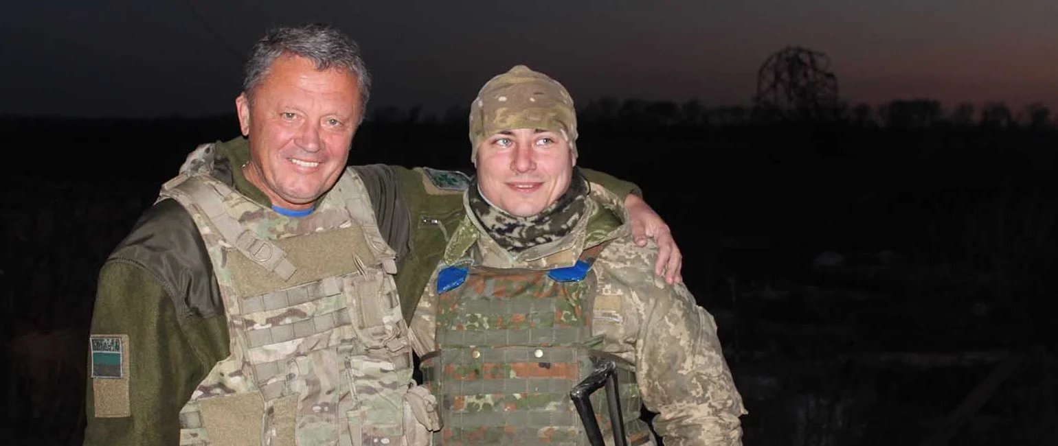 Мирон Маркевич (слева) в зоне АТО / http://dpsu.gov.ua/