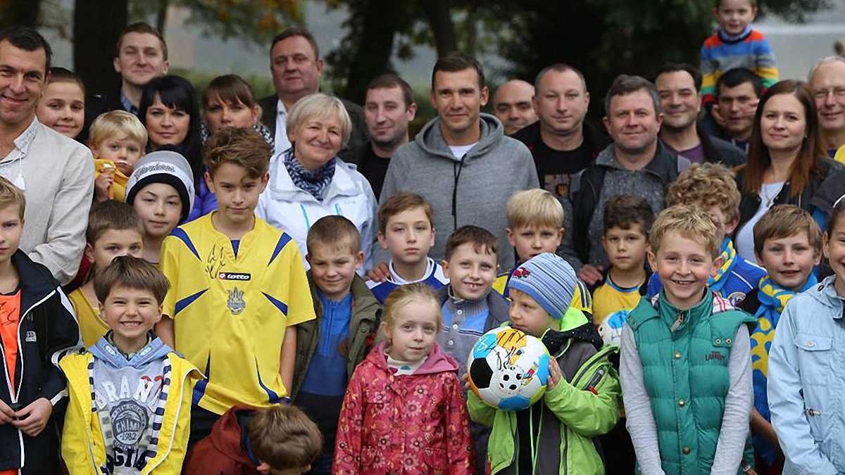 Андрей Шевченко на встрече в Лондоне