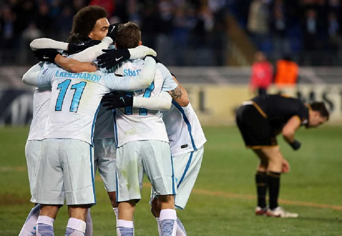 Игроки "Зенита" празднуют / Getty Images