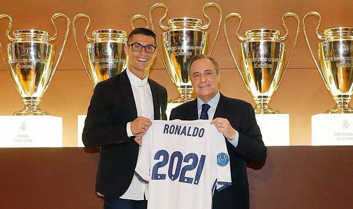 Криштиану Роналду и Флорентино Перес