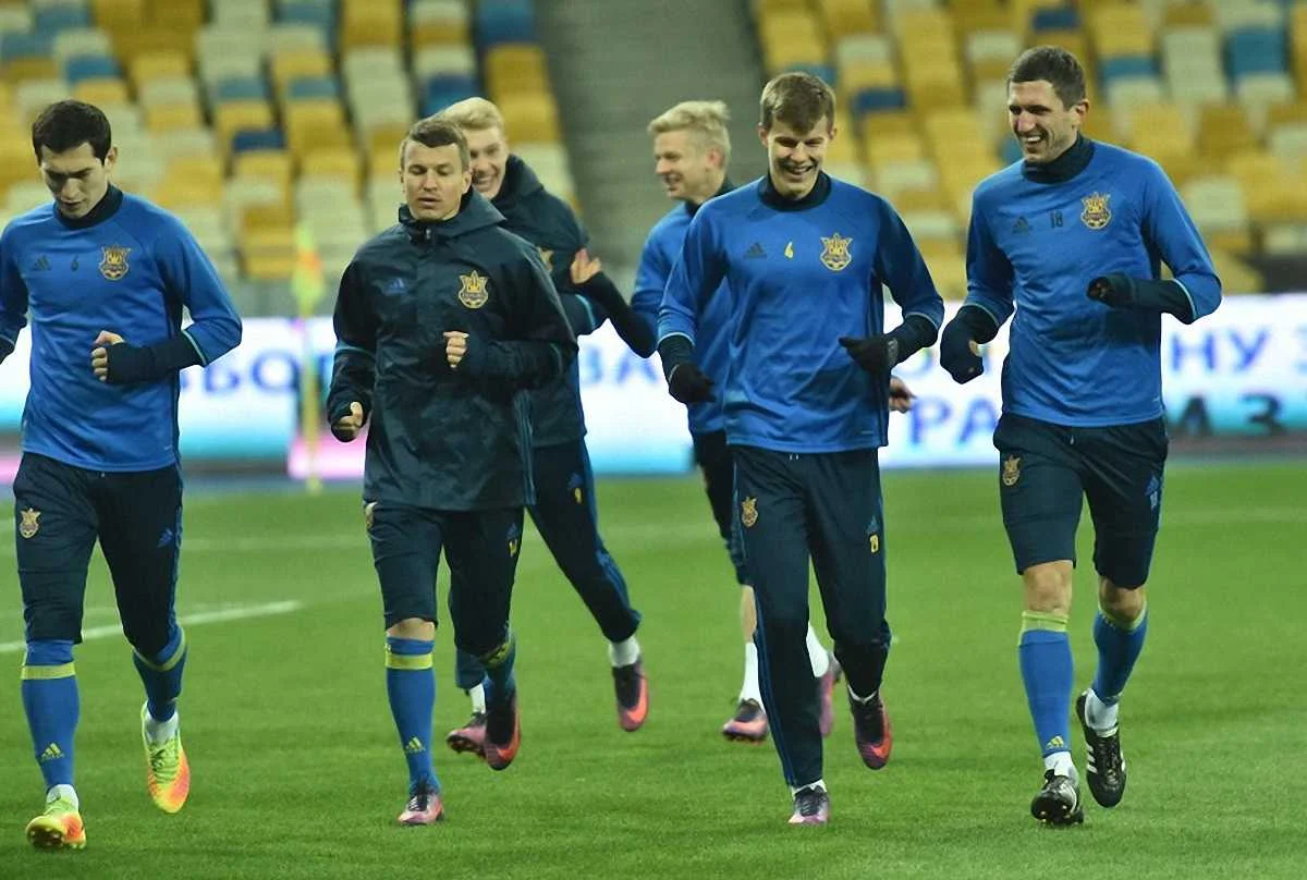 Гравці збірної України / Фото ФФУ