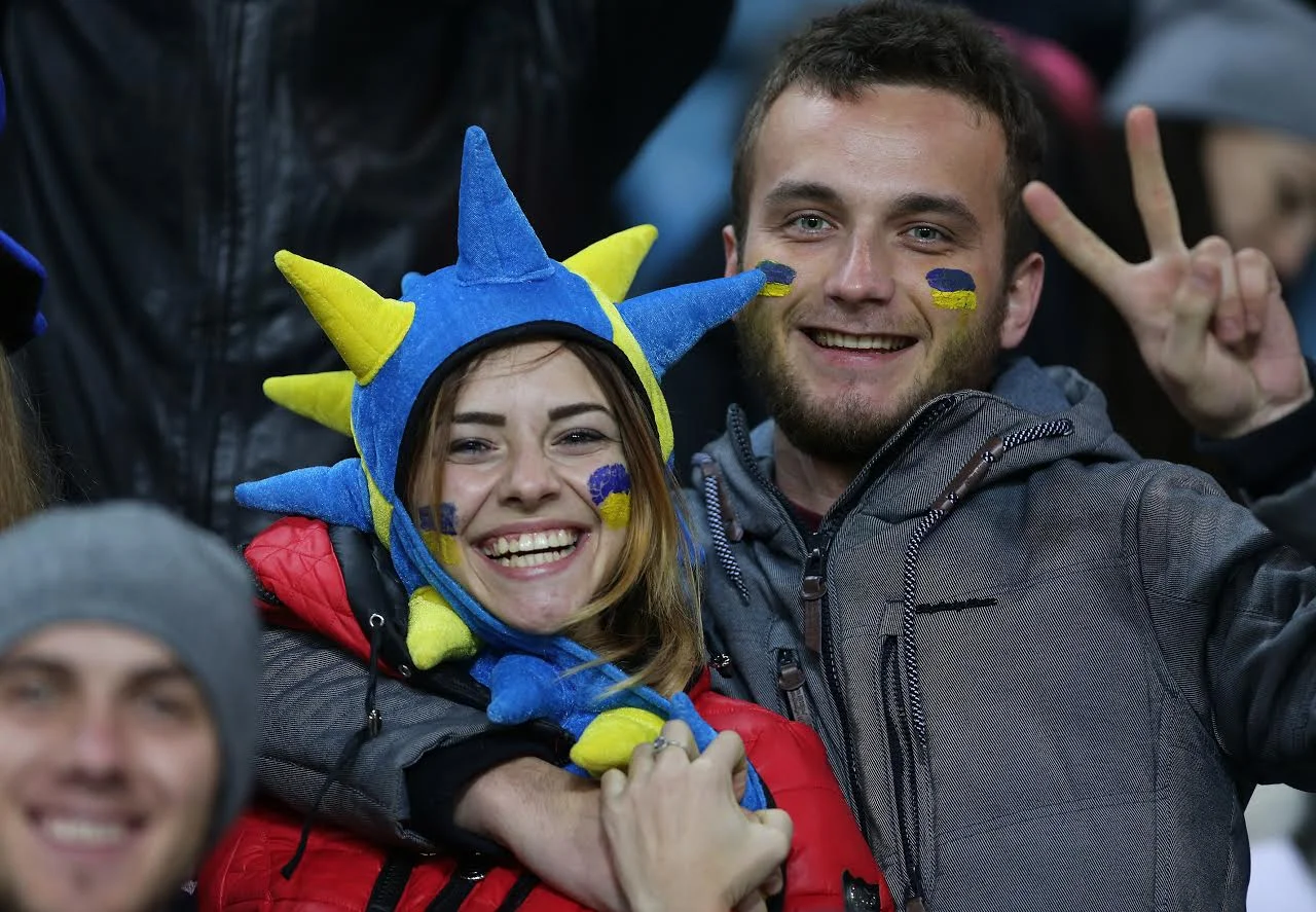 Фанаты сборной Украины / Фото Е. Кравса