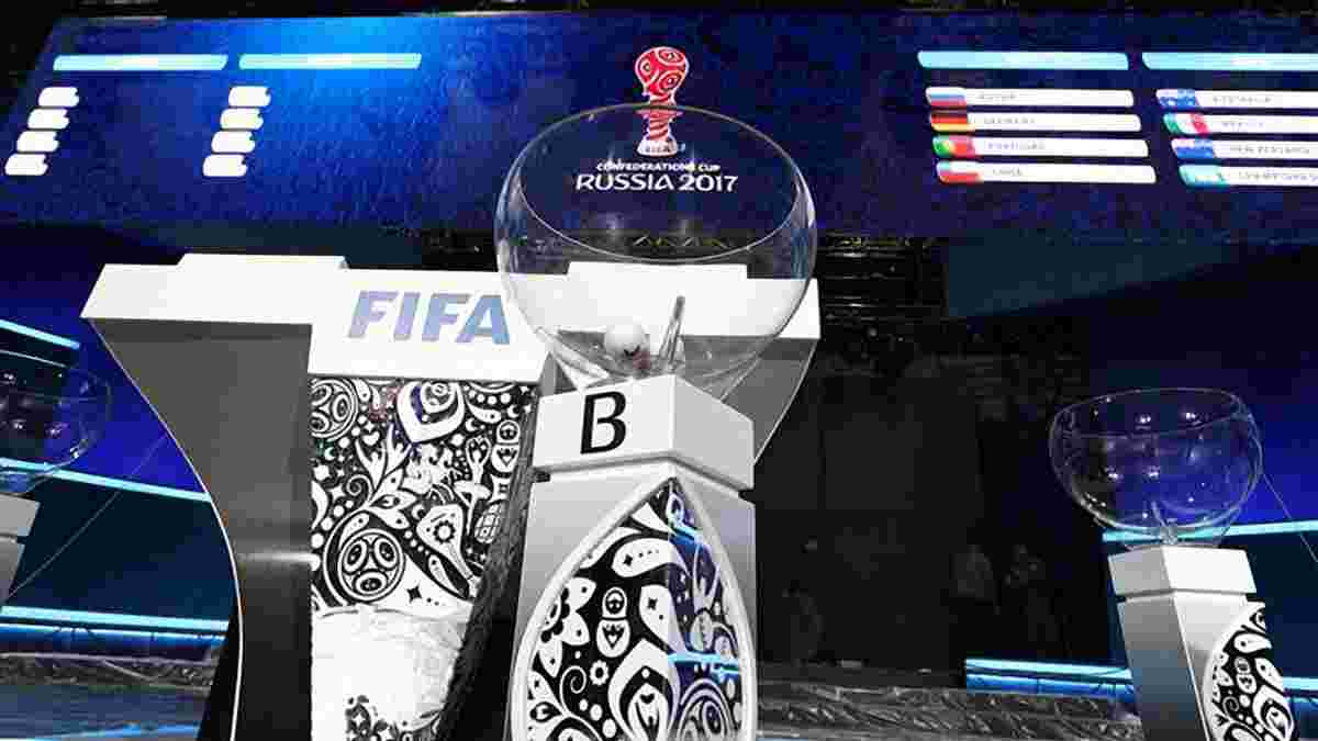 Кубок Конфедерацій 2017: ФІФА оголосила склад кошиків