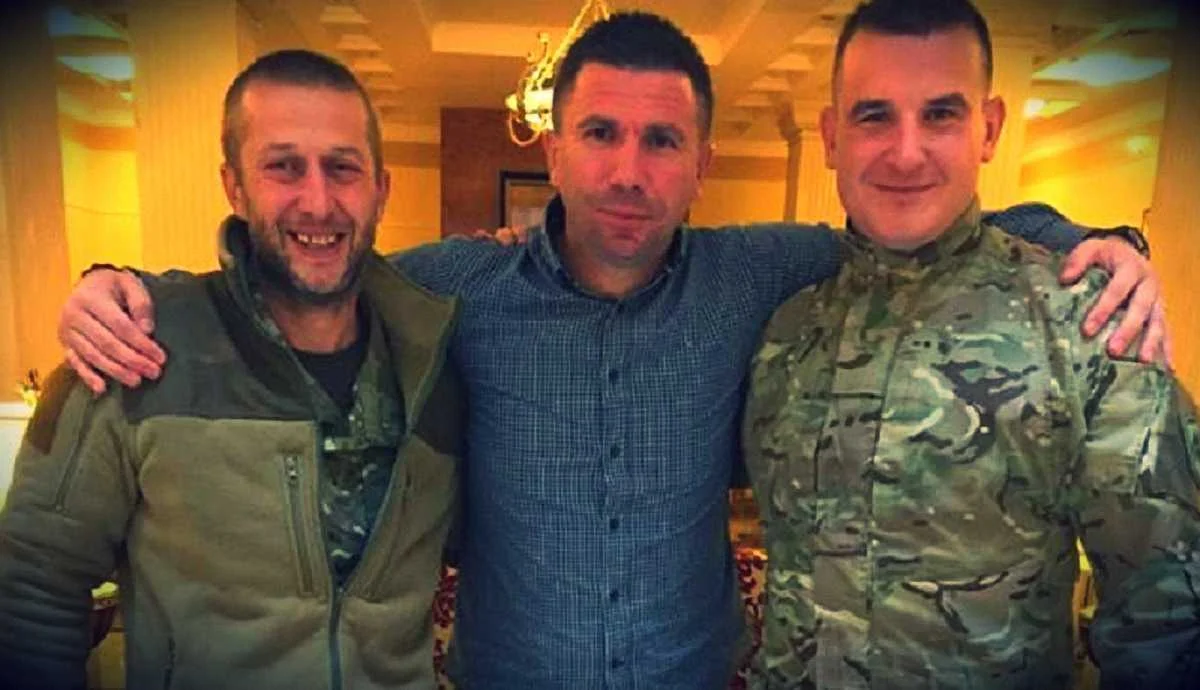 Ивица Пирич с украинскими воинами / Facebook