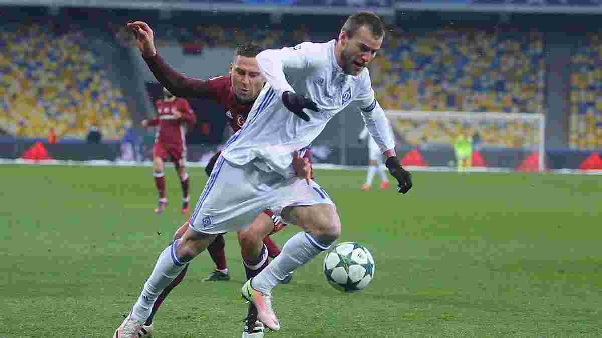 Ярмоленко и еще двое игроков "Динамо" вошли в символическую сборную 6 тура ЛЧ от УЕФА