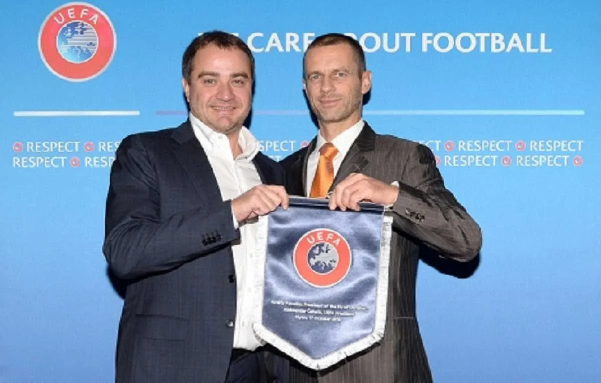 Андрей Павелко и Александер Чеферин / ФФУ