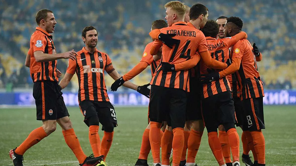 Игроки "Шахтера" празднуют гол / фото ФК "Шахтер"