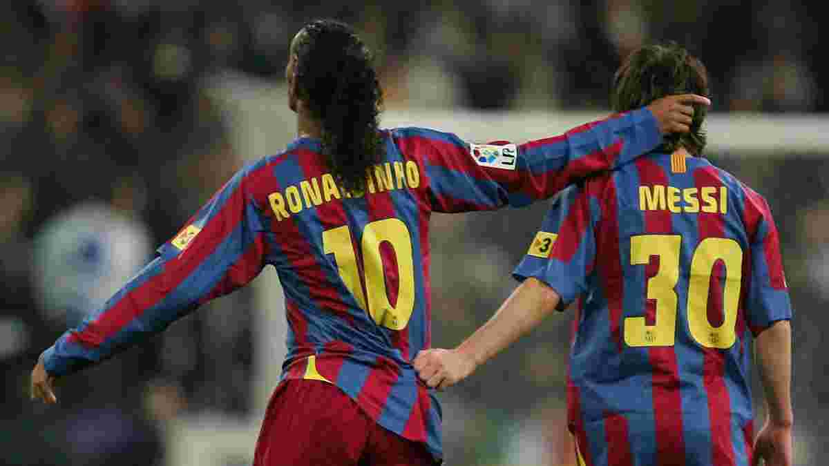 Роналдиньо написал письмо 8-летнему себе: "В "Барселоне" ты встретишь Месси..."