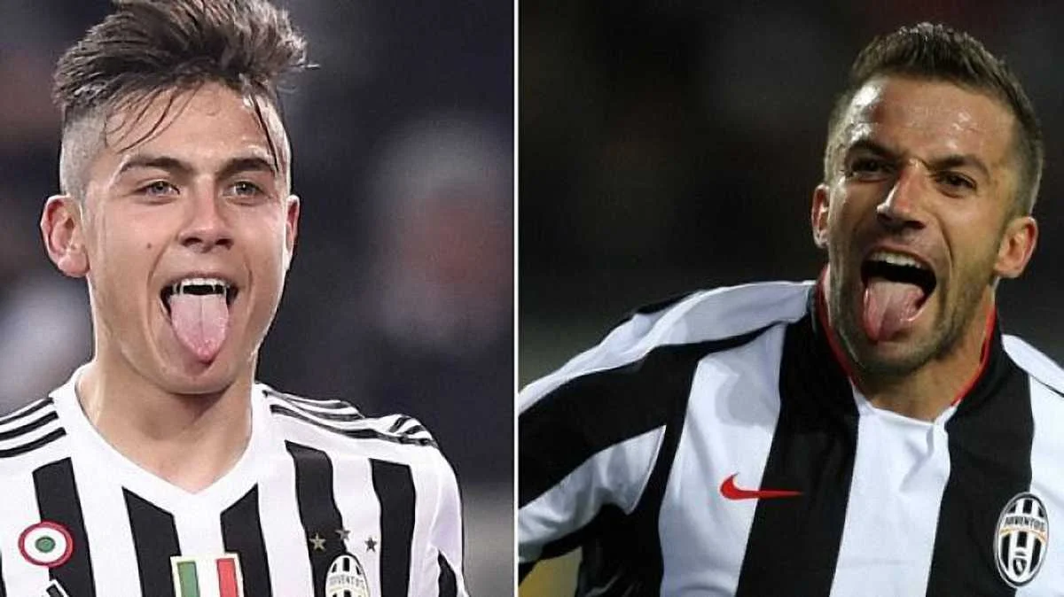 Пауло Дибала и его кумир Алессандро Дель Пьеро