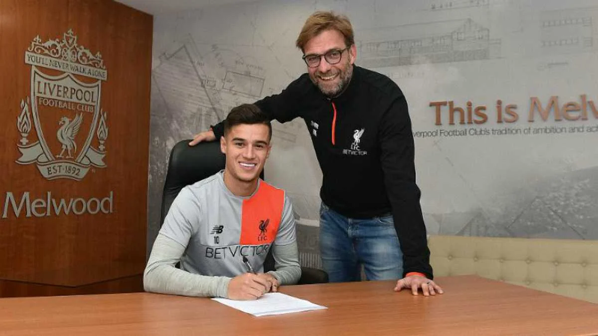 Коутінью і Клопп / фото ФК Ліверпуль