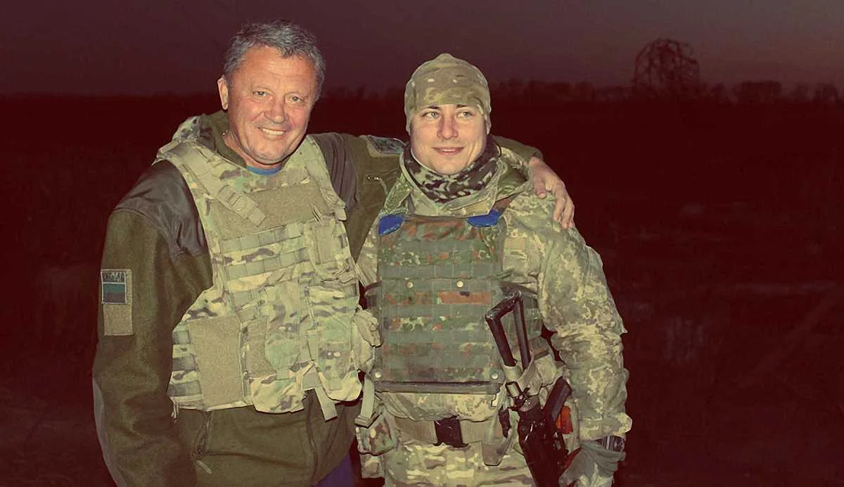 Мирон Маркевич с защитником Украины